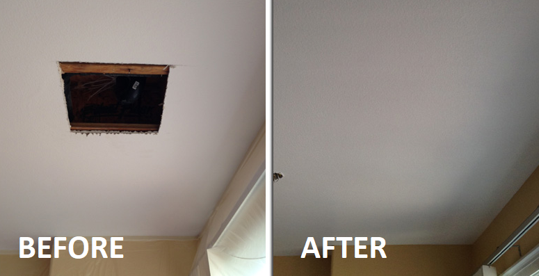 Drywall Repair Service Austin Before & After